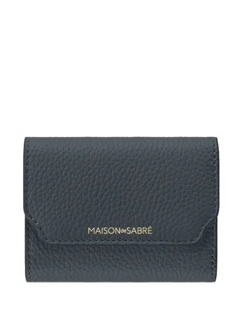 MAISON de SABRÉ Leather Trifold Wallet Grey WATRI