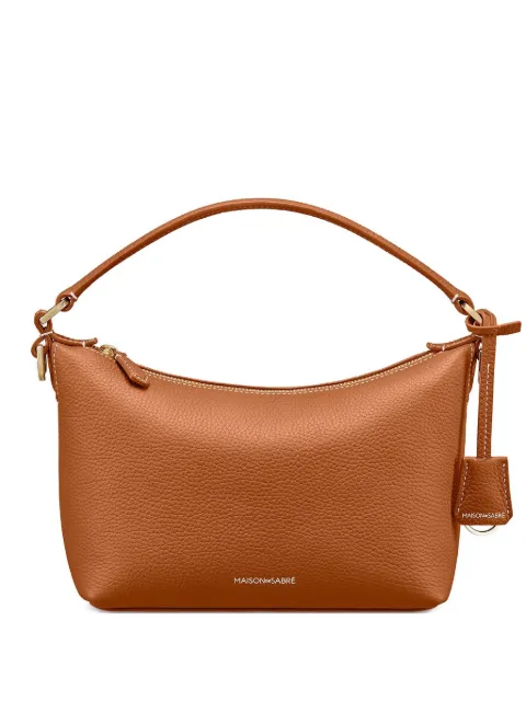 MAISON de SABRÉ small leather trapezoid bag Brown TRHO