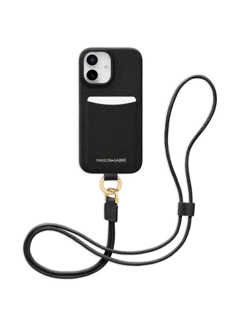 MAISON de SABRÉ sling iPhone 16 case Black SPC16