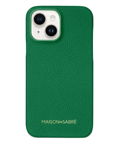 MAISON de SABRÉ Leather Phone Case (iPhone 15) Green 15