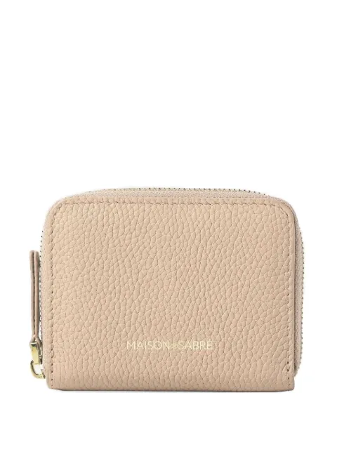 MAISON de SABRÉ small leather zip-fastening wallet Neutrals WAZI