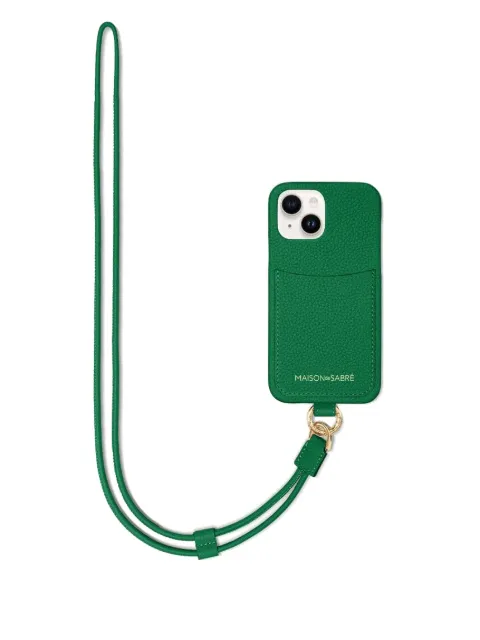 MAISON de SABRÉ sling iPhone 15 case Green SPC15