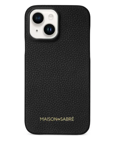 MAISON de SABRÉ Leather Phone Case (iPhone 15) Black 15