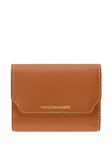 MAISON de SABRÉ Leather Trifold Wallet Brown WATRI