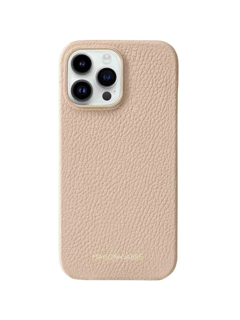 MAISON de SABRÉ leather iPhone 14 Pro case Neutrals 14P