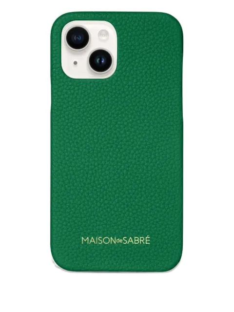 MAISON de SABRÉ Leather Phone Case (iPhone 14) Green 14