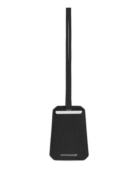 MAISON de SABRÉ Leather Luggage Tag Black LUTA