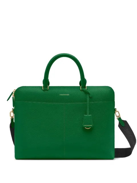 MAISON de SABRÉ Leather Laptop Bag Green LA