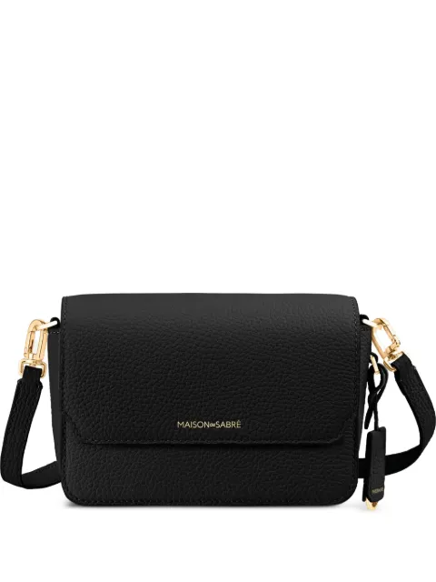 MAISON de SABRÉ Mini Leather Flap Bag Black FLCR
