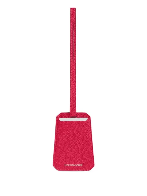 MAISON de SABRÉ Leather Luggage Tag Red LUTA