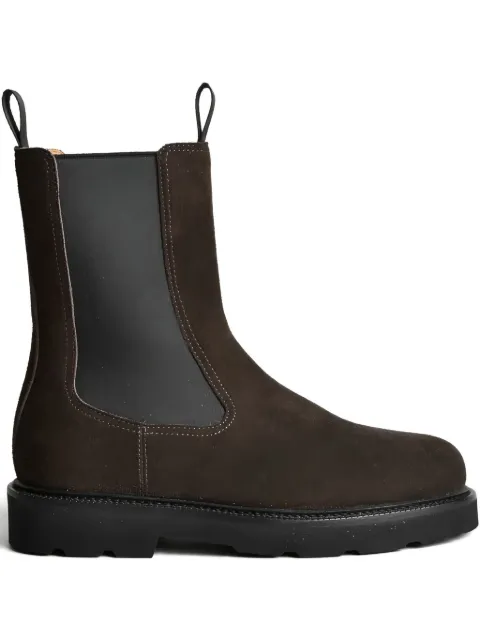 Henderson Baracco suede pull-tab boots Brown LIBBY57D