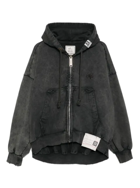 Maison MIHARA YASUHIRO logo-embroidered hoodie Grey A15PK541
