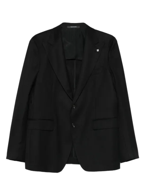 Tagliatore button pin-detail blazer Black 1SVS26B520038
