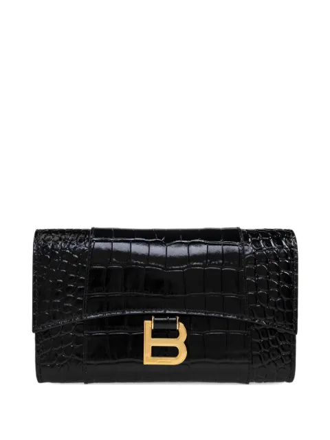 Balenciaga Hourglass wallet-on-chain Black 8463432ABLU