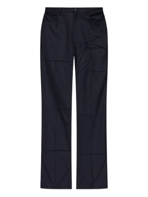 Balenciaga straight-tailored wool trousers Blue 850713TOT09