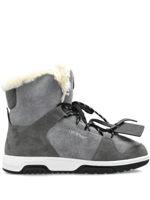 Off-White hi-tops lace-up sneakers Grey OMIY003F25LEA0016512