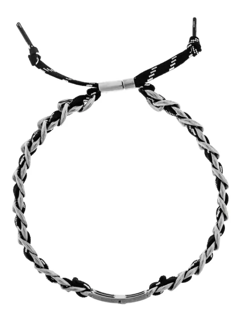 Balenciaga BB icon braided-chain necklace Silver 836423TZBPI