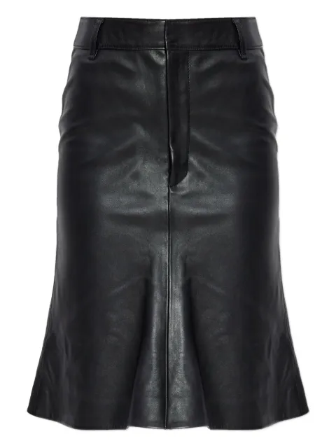 Balenciaga Leather high-waisted skirt Black 849994TRS25