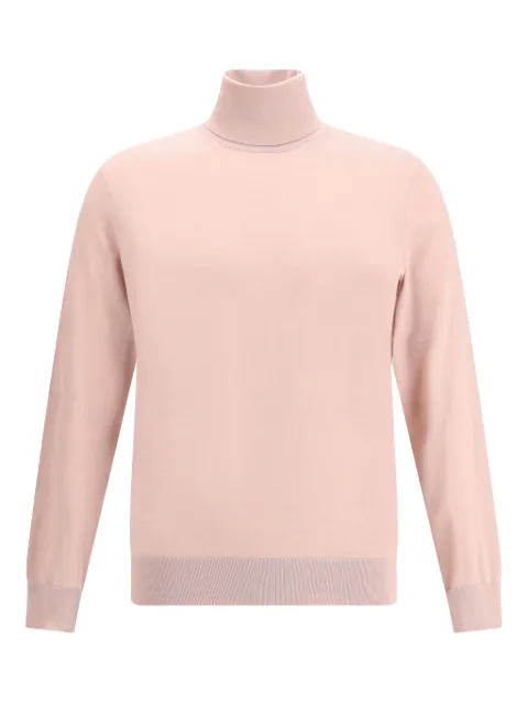 Zegna turtleneck ribbed sweater Pink UGJ00A2120