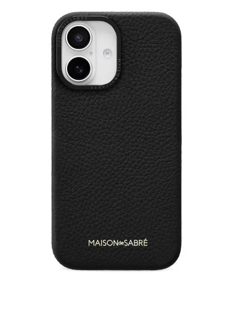 MAISON de SABRÉ Leather Phone Case (iPhone 16) Black 16