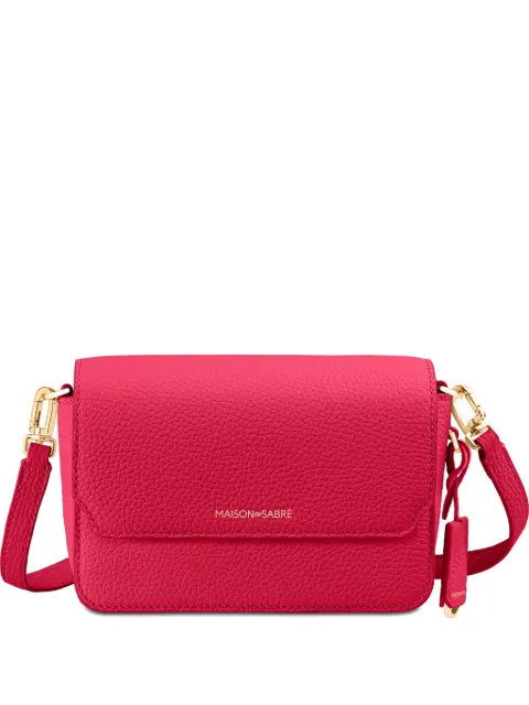MAISON de SABRÉ mini leather flap cross body bag Pink FLCR