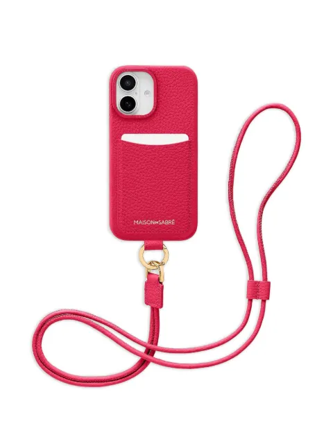 MAISON de SABRÉ sling iPhone 16 case Pink SPC16