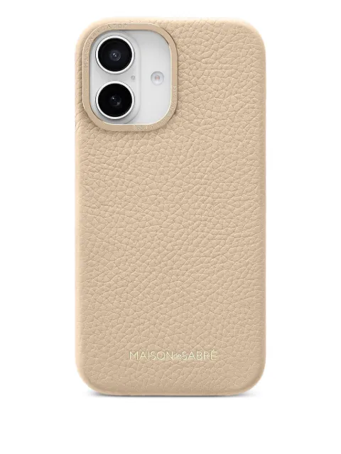 MAISON de SABRÉ Leather Phone Case (iPhone 16) Neutrals 16
