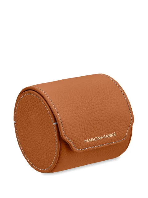 MAISON de SABRÉ leather watch roll Brown TLWR