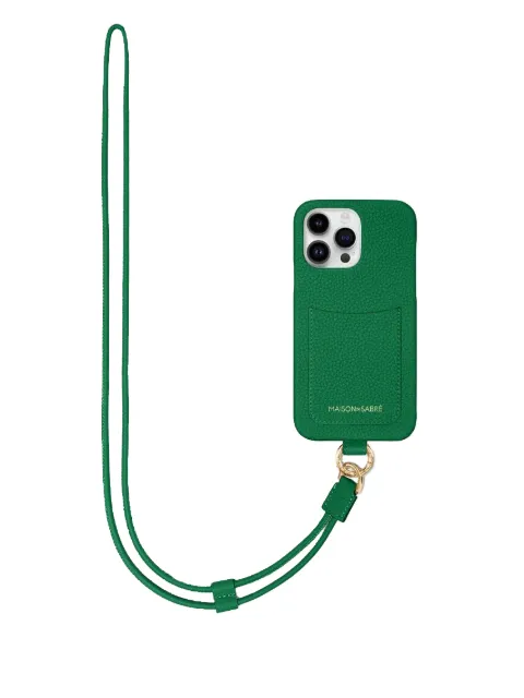 MAISON de SABRÉ sling iPhone 15 Pro case Green SPC15PRO