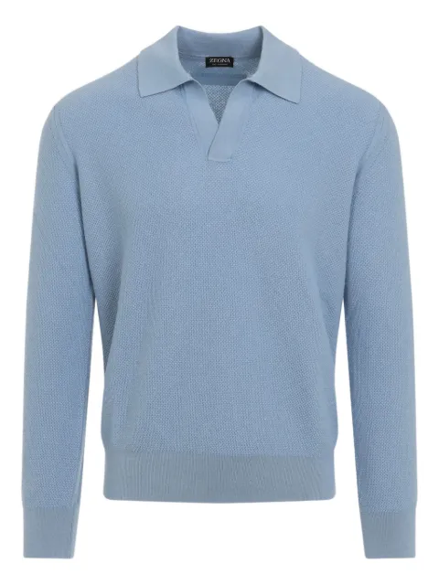 Zegna long-sleeve sweater Blue UGK93A2131