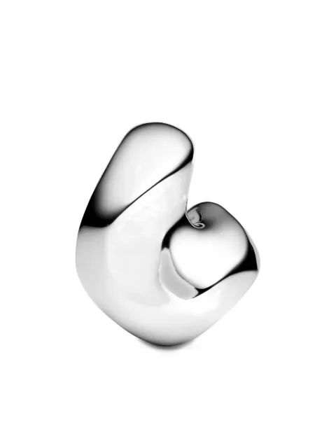Maria Black Saddle Earring Medium Silver 101119AGMRI