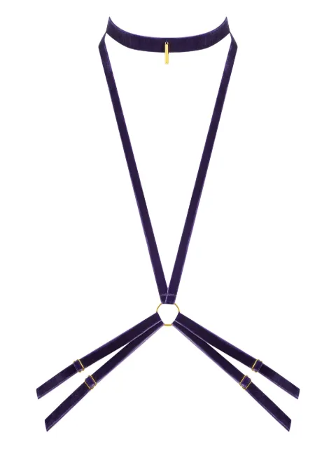 Maison Close velvet harness Purple 564214
