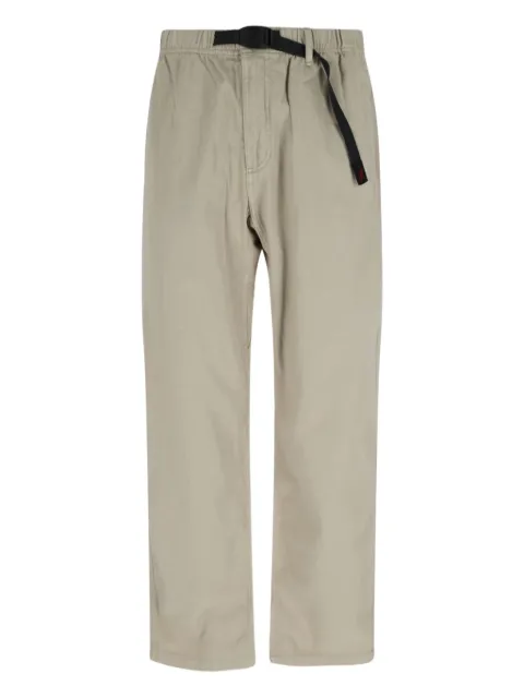 Gramicci belted logo-patch trousers Neutrals G102OGT