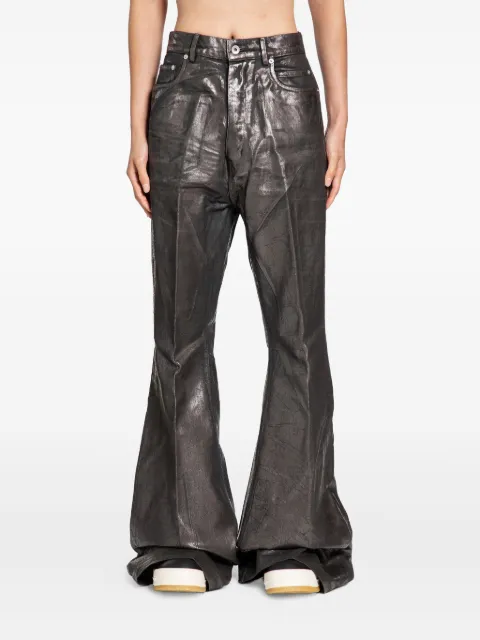 Rick Owens concordians bolans flared jeans Brown RR02E1335BZMC
