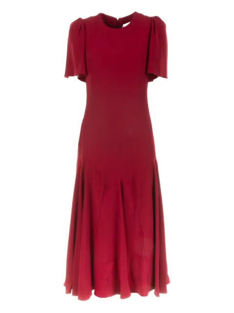 Alexander McQueen round-neck midi dress Red 848865QEAAA6191