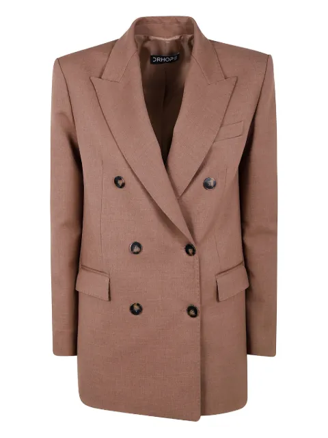 DRHOPE double-breasted blazer Brown 47314334