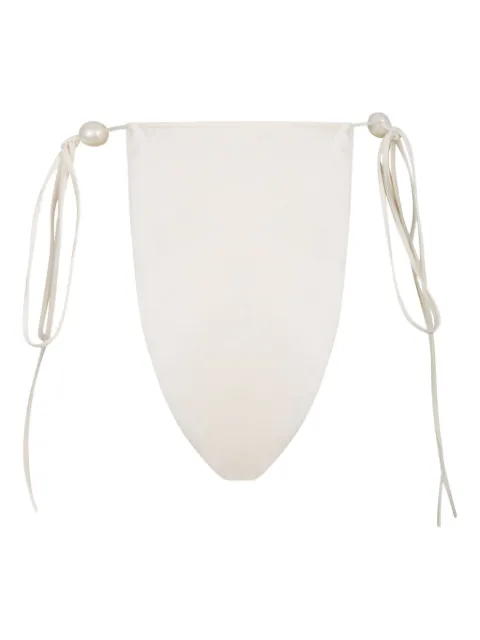 Magda Butrym halterneck bikini top Neutrals 987424