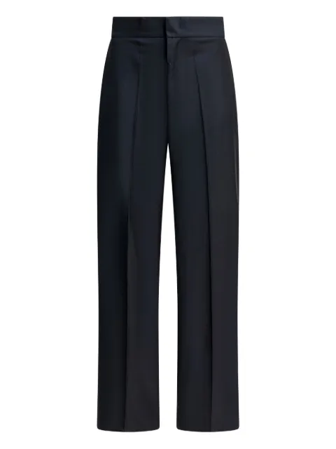 SA SU PHI pleated-detail wide-leg tailored trousers Blue W25315AU0350