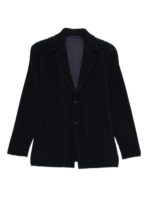 Homme Plissé Issey Miyake pleated blazer Blue HP59JD501
