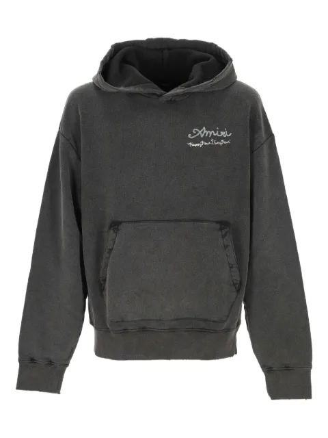 AMIRI hooded graphic hoodie Grey AMJYHD1129BLACK