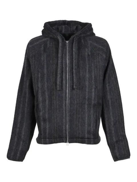_J.L-A.L_ Mantra stripe-pattern hoodie Grey JBMW0544JY43PRP0012