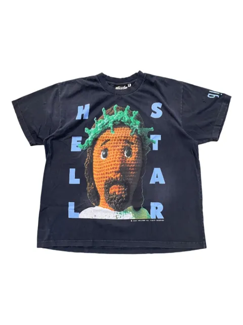 HELLSTAR cotton T-shirt Black B03192503