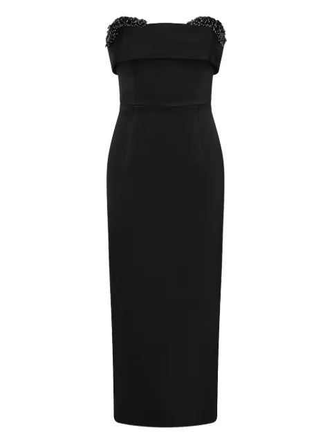 Rachel Gilbert Laira Corset embellished dress Black 26RRG62345BLK