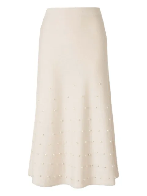 ZIMMERMANN Hypnotic beaded midi skirt Neutrals 5517SF251