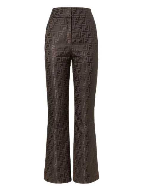 FENDI FF-motif ski pants Brown FAB403AT91