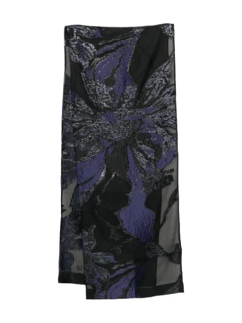 Talbot Runhof Stole Kitty9 scarves Blue IS016109PM25A