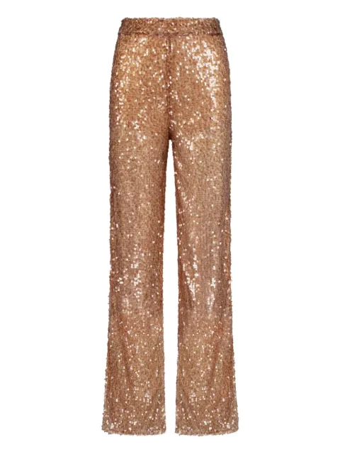 SANA OSMANI Priapre sequin side-split trousers Pink PRIAPRECAMEO