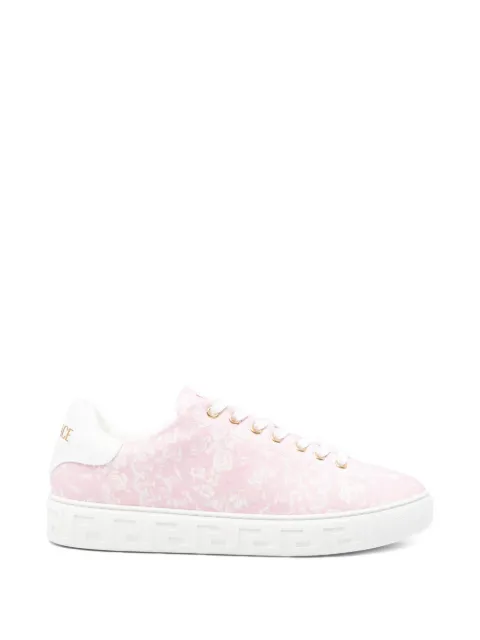 Versace Barocco-pattern low-top sneakers Pink 10135681A17679