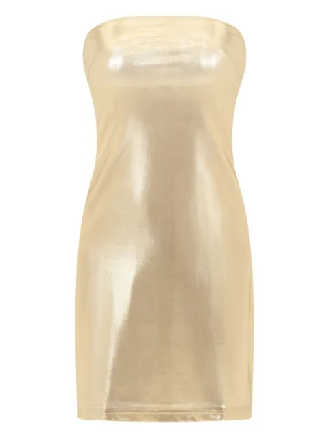SANA OSMANI Illa strapless mini dress Gold ILLASHORTGOLD