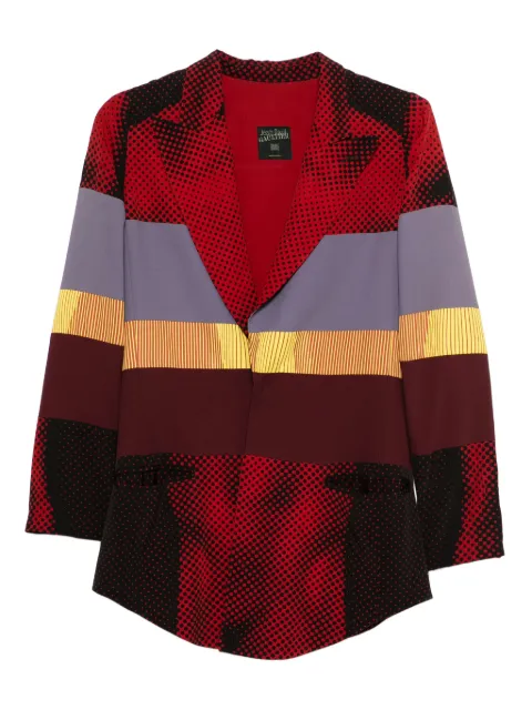 Jean Paul Gaultier Pre-Owned 1996 trompe l'oeil print jacket Red HOLAJPG151